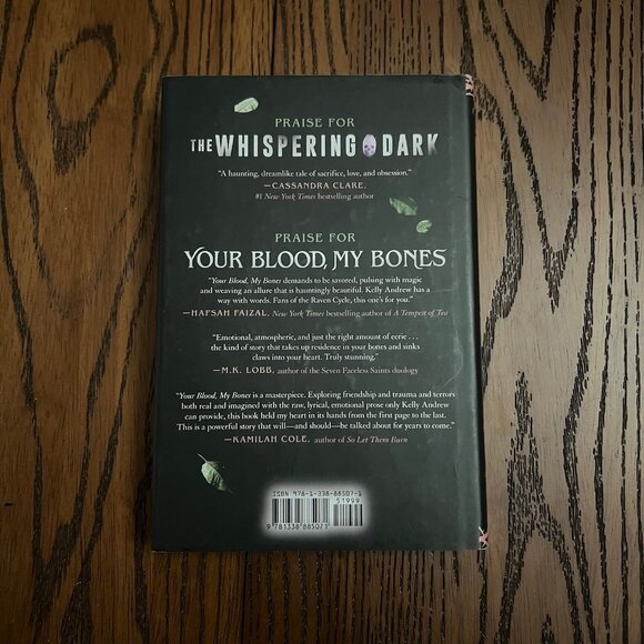 Your Blood My Bones Kelly Andrew SIGNED Romance Fantasy Horror YA Creepy - Picture 3 of 8